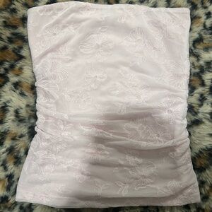 Garage Light Pink Floral Tube Top